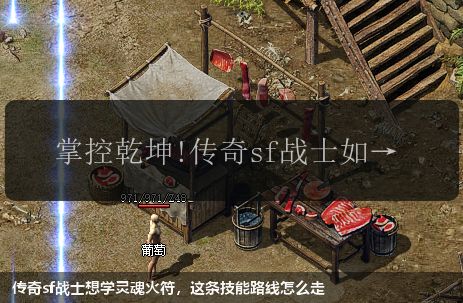 传奇sf战士想学灵魂火符,这条技能路线怎么走