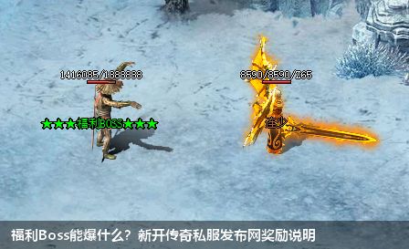 福利Boss能爆什么?新开传奇私服奖励说明