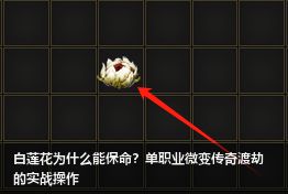 白莲花为什么能保命？单职业微变传奇渡劫的实战操作