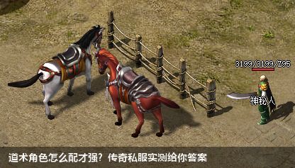道术角色怎么配才强?传奇私服实测给你答案