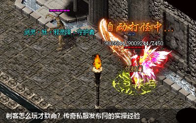 刺客怎么玩才致命?传奇私服网站的实操经验