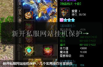 新开私服网站挂机保护，几个实用技巧分享给你