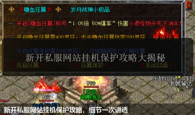 新开私服网站挂机保护攻略，细节一次讲透