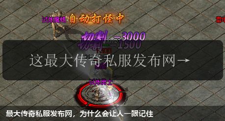 最大传奇私服网站，为什么会让人一眼记住