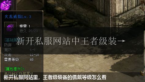 新开私服网站里,王者级装备的佩戴等级怎么看 新开私服网站里,王者级装备的佩戴等级怎么看