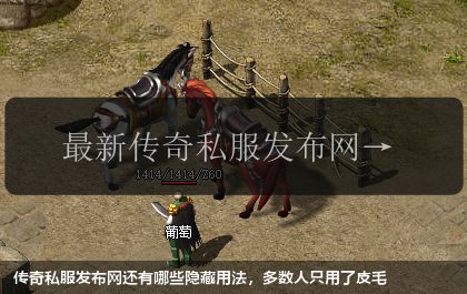 传奇私服网站还有哪些隐藏用法,多数人只用了皮毛
